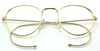 Prescription Panto Shaped Shiny Gold Eyewear By Beuren Eye Sizes 36mm-50mm