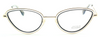 Vintage Cat Eye Style Eyewear By Archivio Moderno 7013 In Gold & Black At The Old Glasses Shop Ltd
