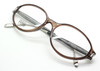 Designer Gianfranco Ferre GFF 442 Oval Acrylic Eyewear In Brown & Grey 54mm