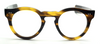 Vintage Style Panto Eyewear SWING By Beuren Thick Rimmed Acetate Glasses In A Dark Turtle Finish