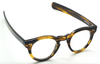 Vintage Style Panto Eyewear SWING By Beuren Thick Rimmed Acetate Glasses In A Dark Turtle Finish