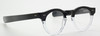 Vintage Eyewear By Beuren SWING Thick Rimmed Acetate Glasses In A Black & Clear Finish