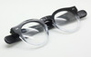 Vintage Eyewear By Beuren SWING Thick Rimmed Acetate Glasses In A Black & Clear Finish