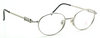 Oval Designer Glasses By YOHJI YAMAMOTO 6105 Matt Silver Finish 48mm Lens Size