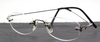 Designer Rimless Yohji Yamamoto 8102 Eyewear In A Silver Finish At The Old Glasses Shop Ltd
