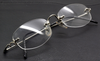 Rimless Oval Designer Glasses By YOHJI YAMAMOTO 8102 In A Silver Finish 47mm Eyesize