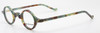 Anglo American Groucho True Round Small Lens Glasses In Green Multi Turtle Coloured Acrylic (HYBG) With Matching Sun Clip