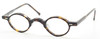 Vintage Style Oval Shaped Dark Tortoiseshell Effect Glasses By Preciosa At www.theoldglassesshop.co.uk