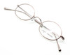 Anglo American 41P  Oval Style Glasses In A Metallic Brown Finish 45mm Lens Size