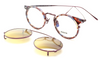 Italian designer spectacles ENEA In Burgundy Titanium and Tortoiseshell Effect Acetate At The Old Glasses Shop Ltd