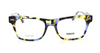 Rectangular Acetate Glasses In Blue & Yellow At www.theoldglassesshop.co.uk