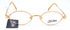 Oval matt gold glasses by designer Jean Paul Gaultier at www.theoldglassesshop.co.uk