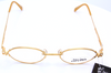 Vintage Gold Plated Oval Glasses By Jean Paul Gaultier 7109 Designer Eyewear 47mm Lens Size