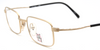 Gaultier 7014 vintage matt gold spectacles with bowed temples at The Old Glasses Shop Ltd