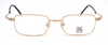 Vintage Jean Paul Gaultier 7104 Rectangular Gold Plated Eyewear At The Old Glasses Shop Ltd