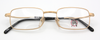 Vintage Rectangular Eyewear By Jean Paul Gaultier 57-7104 Designer Matt Gold Glasses 48mm/50mm Eye Size