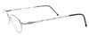 Vintage JPG 0006 Sleek Oval Spectacles In A Silver Finish At The Old Glasses Shop Ltd