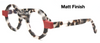 Round Eyewear Tortoiseshell Effect Schnuchel 4030 Red Hand Made In Germany 37mm or 43mm Lens Size