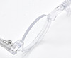 Crystal Clear Acetate Schnuchel 3604 Hand made Lower Half Rim Eyeglasses 34mm Eye Size