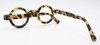 Thick Rim Schnuchel 4030 Vintage Style True Round Eyewear In A Matt Blonde Tortoiseshell Effect 37mm Lens Size