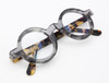 Two Tone Eyewear By Schnuchel 4030 Vintage Style True Round Grey And Tortoiseshell Effect Glasses 37mm & 43mm Lens Sizes