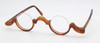 Lower half rimmed true round eyewear hand made in Germany by Schnuchel at www.theoldglassesshop.co.uk