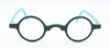 Schnuchel 109 Teal & Turquoise Small Round Vintage Style Eyewear At The Old Glasses Shop Ltd