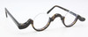 Dark tortoiseshell effect acetate eyeglasses hand made in Germany by Schnuchel at www.theoldglassesshop.co.uk