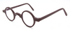 Schnuchel 109 Small True Round Spectacles In Matt Burgundy Acetate At The Old Glasses Shop Ltd