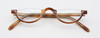 Handmade Reading Spectacles By Schnuchel 313 Half Moon Style Eyewear  44mm Eye Size