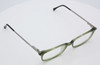 Vintage VERSACE Eyewear B78 Rectangular Green Spectacles With Silver Metal Arms 49mm Lens Size