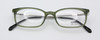 Vintage VERSACE Eyewear B78 Rectangular Green Spectacles With Silver Metal Arms 49mm Lens Size