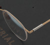 Vintage Style Glasses By Undostrial SOFT GOLD SPRINGE 18 Stainless Steel Spectacles With Spring Temple 45mm Eye