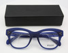 Bold Blue Prescription Glasses By Les Pieces Uniques TRACEY In Thick Rimmed Acetate 51mm Eye Size