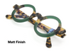 Unique True Round Schnuchel 4030 Vintage Design Eyewear In A Green & Tortoiseshell Effect Finish 37mm/43mm Lens Sizes
