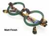 Wonderful True Round Glasses By Schnuchel 4030 Vintage Design Eyewear In A Green & Tortoiseshell Effect 37mm/43mm With Sun Clip