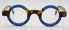 True Round Schnuchel 4030 Vintage Design Eyewear In A Blue & Tortoiseshell Effect Finish 37mm/43mm Lens Sizes WITH MATCHING SUN CLIP