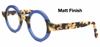 True Round Schnuchel 4030 Vintage Design Eyewear In A Blue & Tortoiseshell Effect Finish 37mm/43mm Lens Sizes WITH MATCHING SUN CLIP