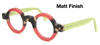 Schnuchel 4030 9092/12m true round acetate eyewear in a matt finish.