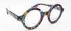 Thick Rim True Round 180E Prescription Glasses By Anglo American In a Multicoloured Finish - Superb!