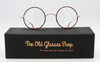 Round Cambridge Prescription Glasses By Beuren With Chestnut Rims And Either Curlsides Or Straight Arms 44mm Lens Size