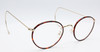 Panto Style Oxford Eyewear By Beuren With Nose Pads And Chestnut Rims And Either Straight OR Curlside Arms 45mm/47mm Lens Size