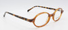 Oval Shaped Anglo American 401 Eyeglasses With A Warm Brown Front & Tortoiseshell Effect Arms