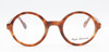 Circular glasses in a warm brown acetate finish at www.theoldglassesshop.co.uk