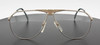 Aviator Glasses By Longines Classic Designer Vintage Glasses In A Shiny Gold Finish