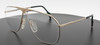 Large aviator eyeglasses by Longines in a shiny gold finish at www.theoldglassesshop.com