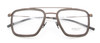 Superb Aviator Eyewear FEB31st JASON Dark Wood & Bronze Metal Combination Glasses Hand Made To Order In Italy