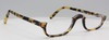 Schnuchel Hand Made Eyewear 2464 Rectangular Half Rim Glasses In a Blonde Tortoiseshell Effect Acetate 50mm Eye Size