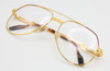 Hilton Exclusive 021 aviator style glasses, 24kt gold plated - luxury eyewear at The Old Glasses Shop