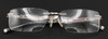 Hilton Exclusive 125 Rectangular Rimless Spectacles Lightweight  Wooden Eyewear 55mm Eye Size